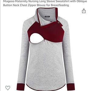 Miagooo Maternity Nursing Long Sleeve Sweatshirt